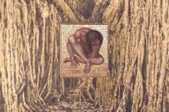 Ouporov-As-Above-so-Below-2004-egg-tempura-gold-leaf-on-p